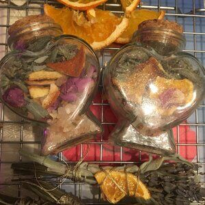 Sacred Heart ❤️ potpourri witch love spell jar sage rose 🌹salt 🍊 frankincense